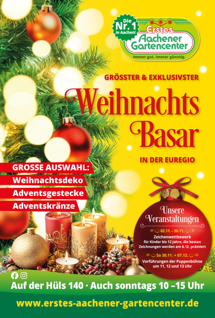 weihnachtsbasar 2025 erstes aachener gartencenter